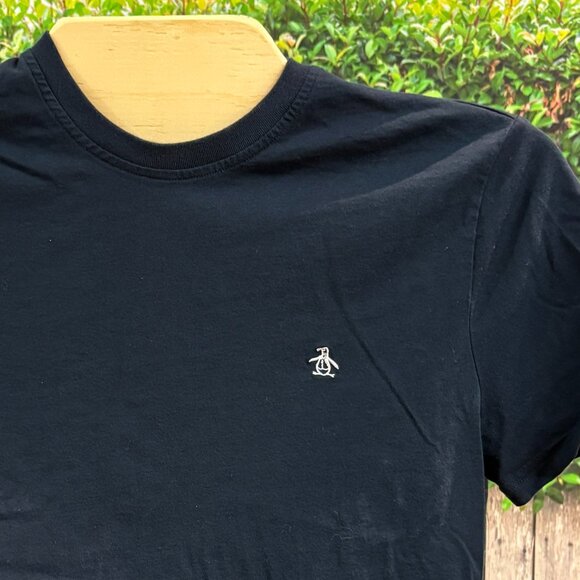 Original Penguin Mens Cotton T-Shirt Navy Size Medium (SKU: 32M) - Picture 2 of 6